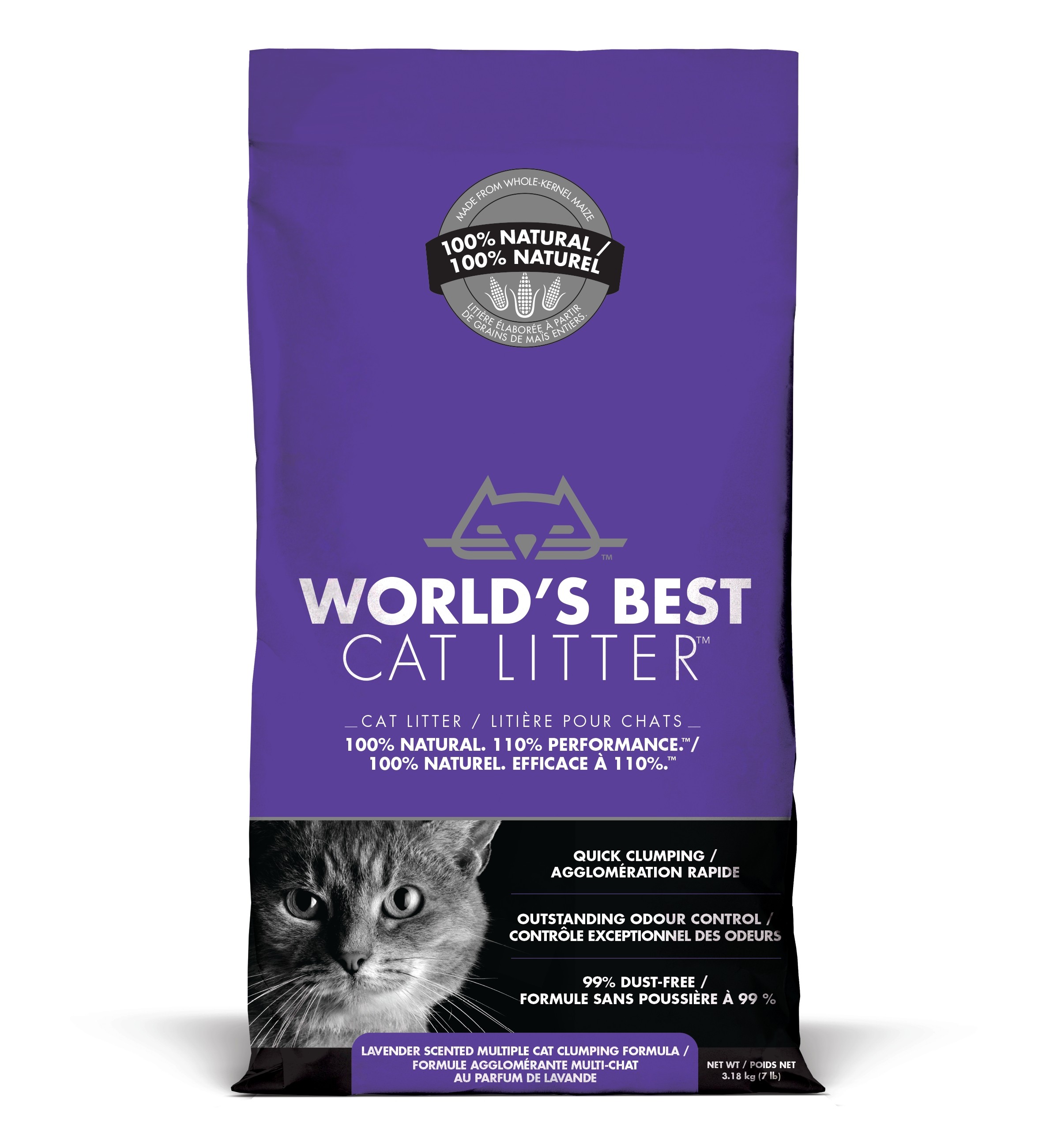 World's Best Cat Litter - Scented Multi Cat Formula | 3.18kg
