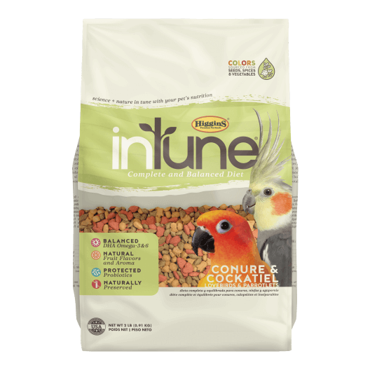 InTune Natural - Conure & Cockatiel Pellets | 908gm