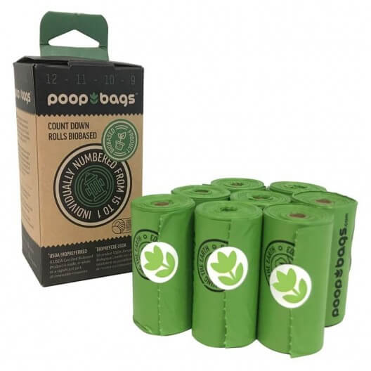 The Original Poop Bags - Countdown Rolls, Unscented 8x15