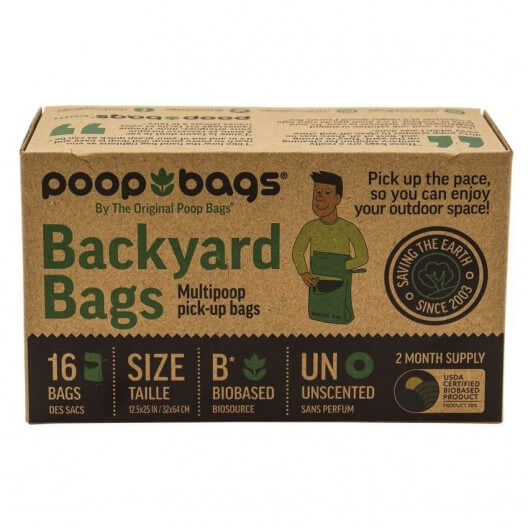 The Original Poop Bags - Biobased Backyard Bags
