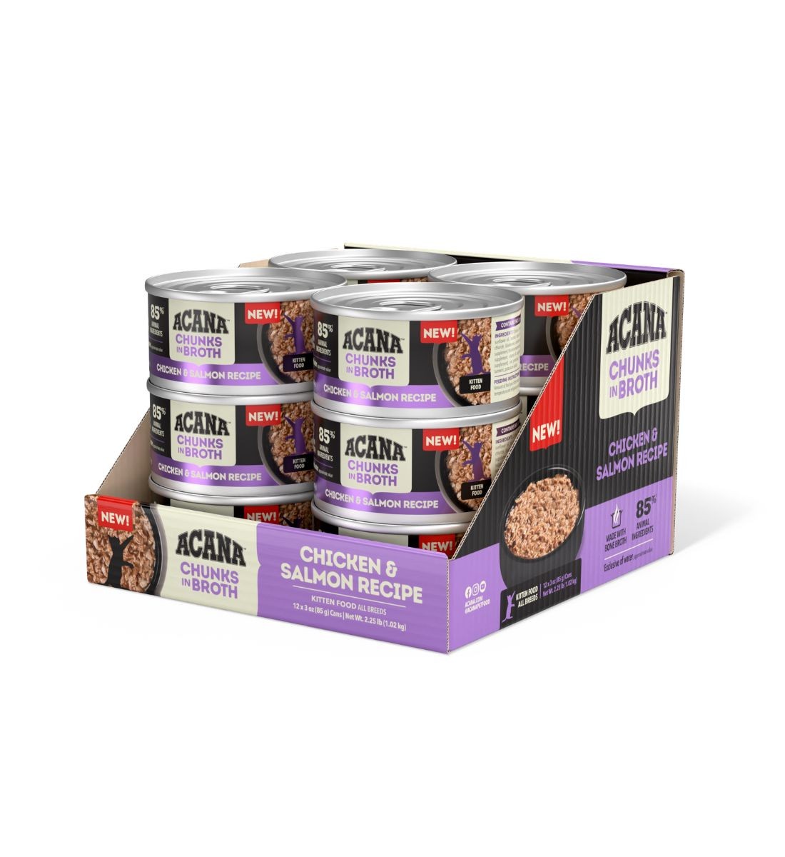 Acana Chicken & Salmon Recipe | 85g x 12