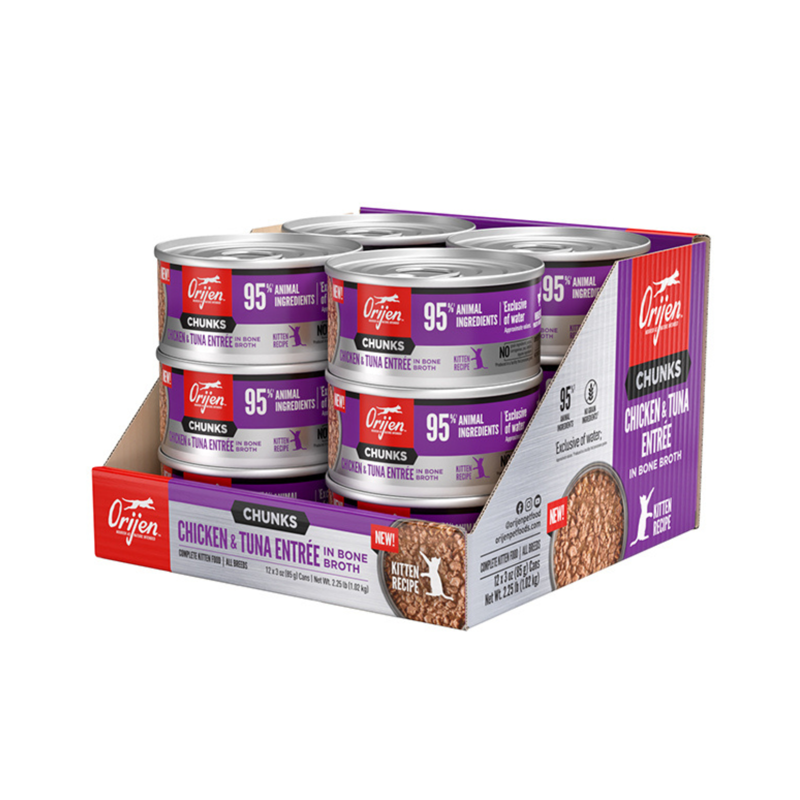 Orijen Kitten Chicken & Tuna Entrée | 85g x 12